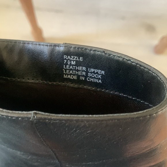 Sanctuary Womens Razzle Black Leather Ombre Heels Ankle Boots Shoes size 7.5 M‎ - Picture 8 of 15